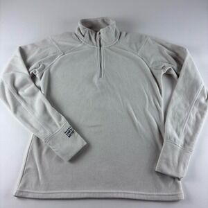 Mountain Hardwear Fleece Top 1/4‎ Zip Cream Beige Women's Medium